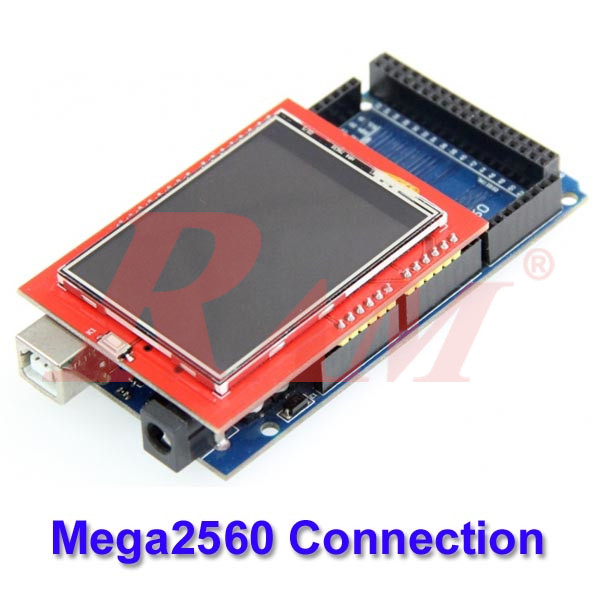 Lcd tft 2 4 inch touch display for arduino uno mega2560 ram